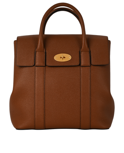 Bayswater Backpack, &pound;450, Handbags, Tan, Leather, Front view